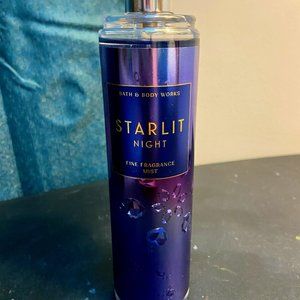 Starlit Night Bath and Body Works Body Spray 8oz, gently used.